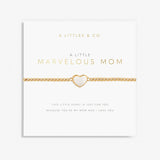 A Little 'Marvelous Mom' Bracelet in Gold-Tone Plating