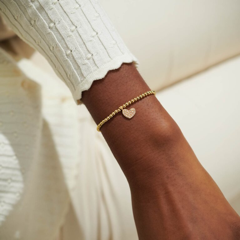 A Little 'Happy Birthday' Bracelet in Gold-Tone Plating