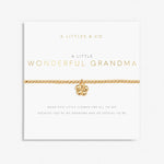 A Little 'Wonderful Grandma' Bracelet in Gold-Tone Plating | Front View