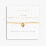 A Little 'Wonderful Grandma' Bracelet in Gold-Tone Plating | Front View