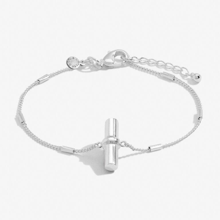 Aura Bar Bracelet in Silver Plating | Front View