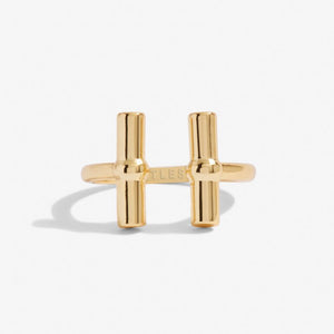 Aura Bar Ring in Gold-Tone Plating