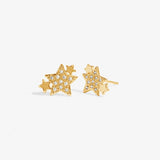 Star Earrings in Gold-Tone Plating