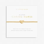 A Little 'Caring Nurse' Bracelet in Gold-Tone Plating | Front View 