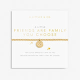 A Little 'Friends Are Family You Choose' Bracelet in Gold-Tone Plating