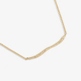 Afterglow Wave Necklace in Gold-Tone Plating | Close Up