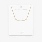 Afterglow Wave Necklace in Gold-Tone Plating | Front View