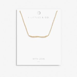 Afterglow Wave Necklace in Gold-Tone Plating | Front View