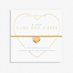 A Little 'Hugs And Kisses' Bracelet in Gold-Tone Plating | Front View