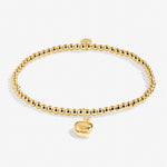 A Little 'Thank You Teacher' Bracelet in Gold-Tone Plating | Front View