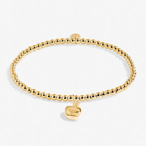 A Little 'Thank You Teacher' Bracelet in Gold-Tone Plating | Front View