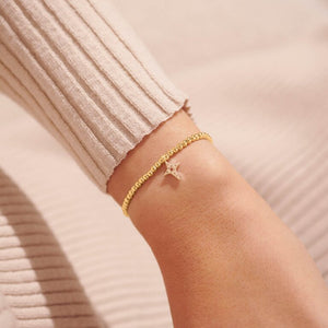A Little 'Blessed To Have A Friend Like You' Bracelet in Gold-Tone Plating | Front View