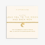 {A Littles & Co} Love You to The Moon And Back Mom Bracelet