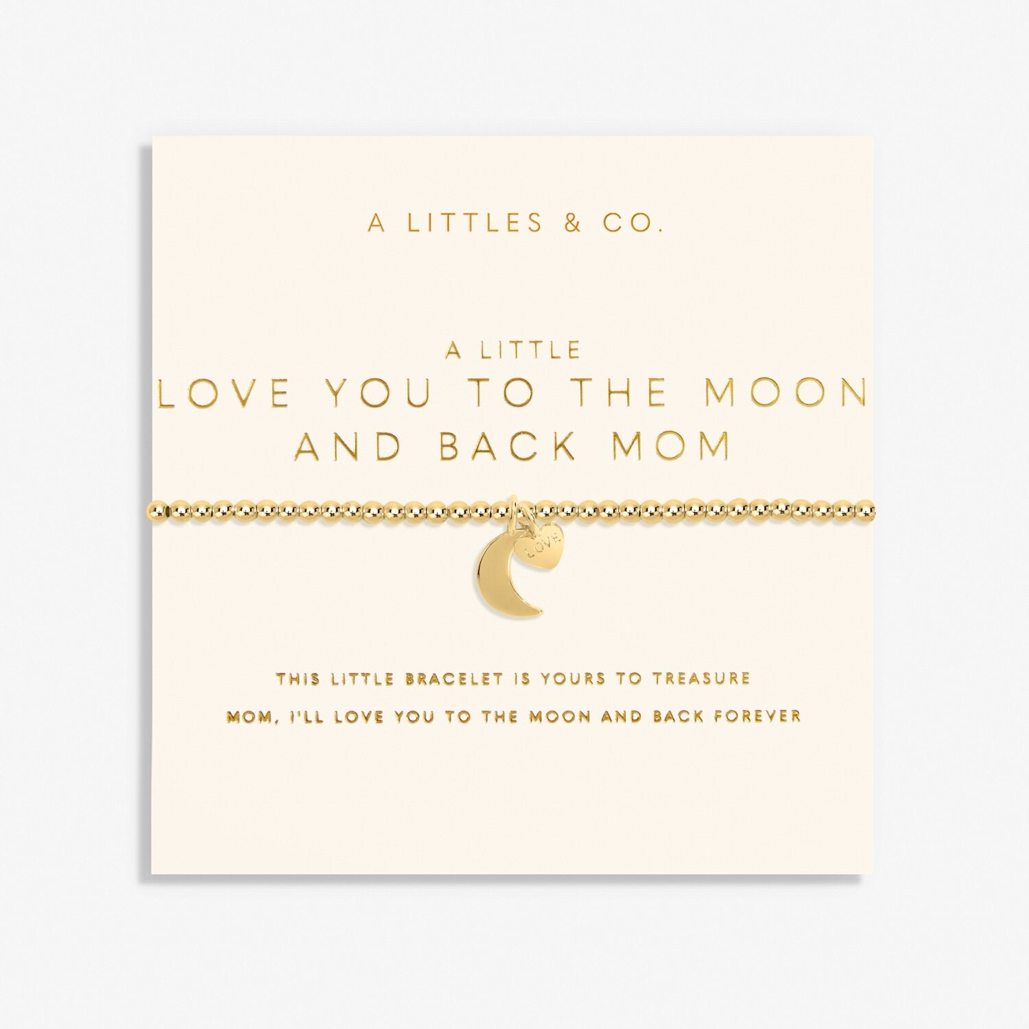 {A Littles & Co} Love You to The Moon And Back Mom Bracelet