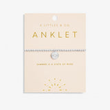 A Littles & Co Coin Anklet in Silver Plating