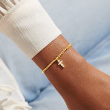 Faith A Little 'Blessing' Bracelet In Gold-Tone Plating