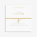 Faith A Little 'Blessing' Bracelet In Gold-Tone Plating