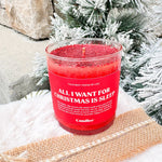 All I Want For Christmas is Sleep Candle - The Pink Pineapple 850