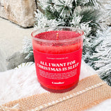 All I Want For Christmas is Sleep Candle - The Pink Pineapple 850