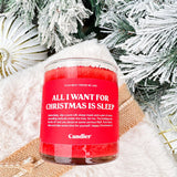 All I Want For Christmas is Sleep Candle - The Pink Pineapple 850