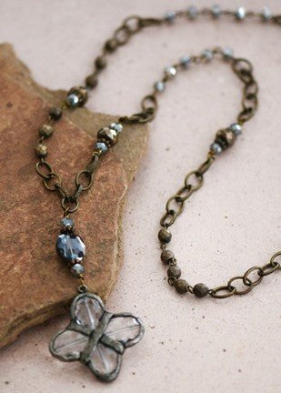 Allison Bead & Chain Necklace - The Pink Pineapple 850