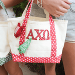 Alpha Chi Omega Beaded Bag Charm - The Pink Pineapple 850