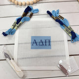 Alpha Delta Pi 3x2 Needlepoint Kit - The Pink Pineapple 850
