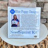 Alpha Delta Pi 3x2 Needlepoint Kit - The Pink Pineapple 850