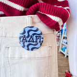 Alpha Delta Pi Blue Wave Button Pin - The Pink Pineapple 850