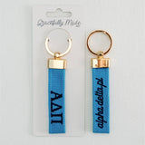 Alpha Delta Pi Embroidered Keychain - The Pink Pineapple 850