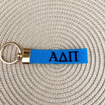 Alpha Delta Pi Embroidered Keychain - The Pink Pineapple 850