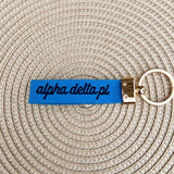 Alpha Delta Pi Embroidered Keychain - The Pink Pineapple 850