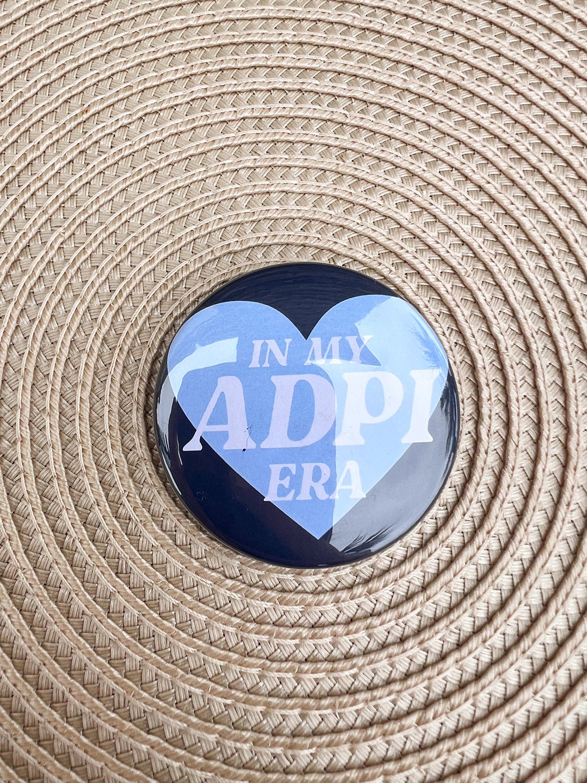 Alpha Delta Pi In My Era Button Pin - The Pink Pineapple 850