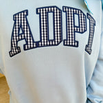 Alpha Delta Pi Mock Neck Crewneck - The Pink Pineapple 850