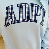 Alpha Delta Pi Mock Neck Crewneck - The Pink Pineapple 850
