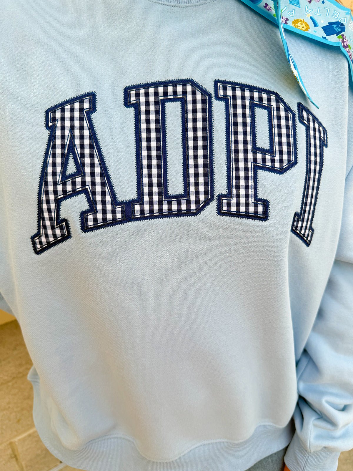 Alpha Delta Pi Mock Neck Crewneck - The Pink Pineapple 850