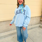 Alpha Delta Pi Mock Neck Crewneck - The Pink Pineapple 850