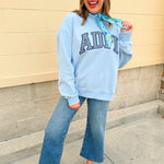 Alpha Delta Pi Mock Neck Crewneck - The Pink Pineapple 850