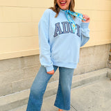 Alpha Delta Pi Mock Neck Crewneck - The Pink Pineapple 850