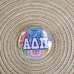 Alpha Delta Pi Pastel Bandana Button Pin - The Pink Pineapple 850