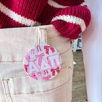Alpha Delta Pi Pink Bow Button Pin - The Pink Pineapple 850