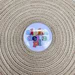 Alpha Delta Pi Retro Rainbow Button Pin - The Pink Pineapple 850