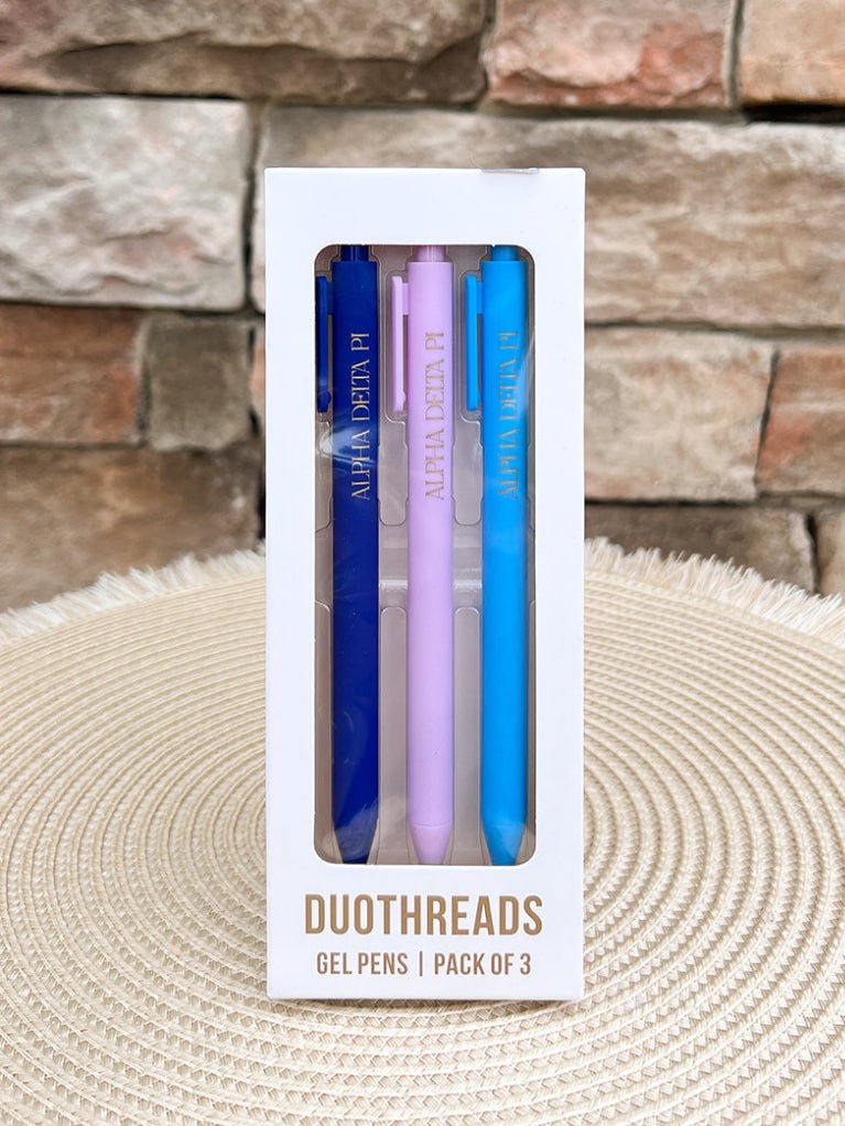 Alpha Delta Pi Sorority 3-Pen Set - The Pink Pineapple 850