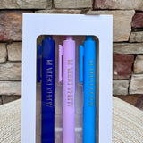 Alpha Delta Pi Sorority 3-Pen Set - The Pink Pineapple 850