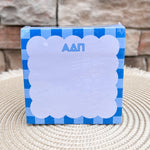 Alpha Delta Pi Sorority Scalloped Notepad Cube - The Pink Pineapple 850