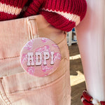 Alpha Delta Pi Western Boots Button Pin - The Pink Pineapple 850