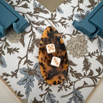 Amber Tortoise Oval Dice Catchall - The Pink Pineapple 850