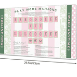 American Mahjong Practice Mat - The Pink Pineapple 850