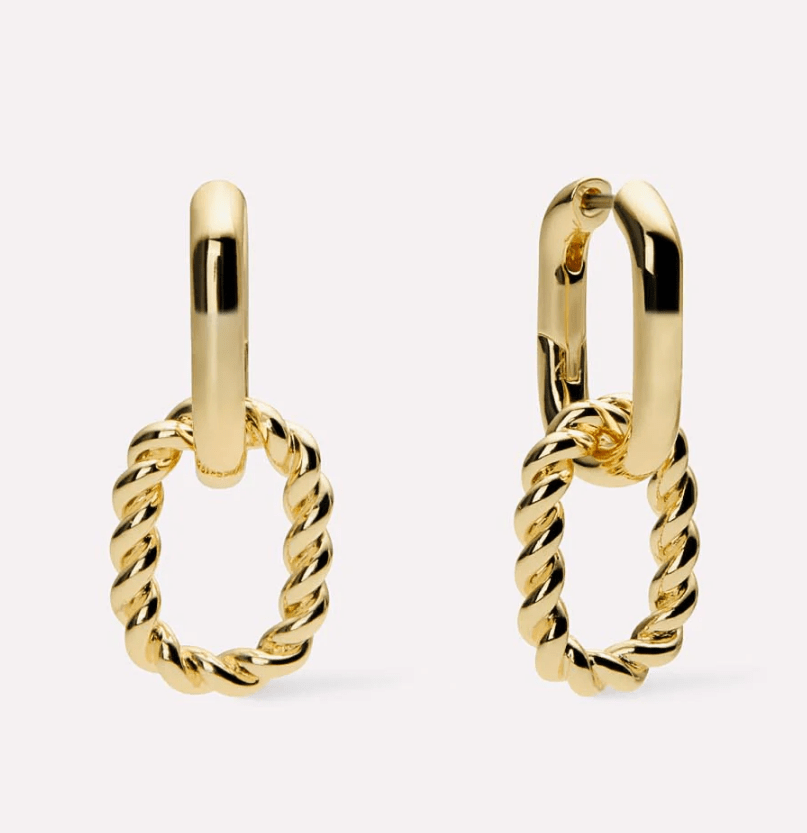 [Ana Luisa] Ash Double Hoop Earrings - The Pink Pineapple 850