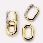 [Ana Luisa] Ash Double Pave Drop Earrings - The Pink Pineapple 850